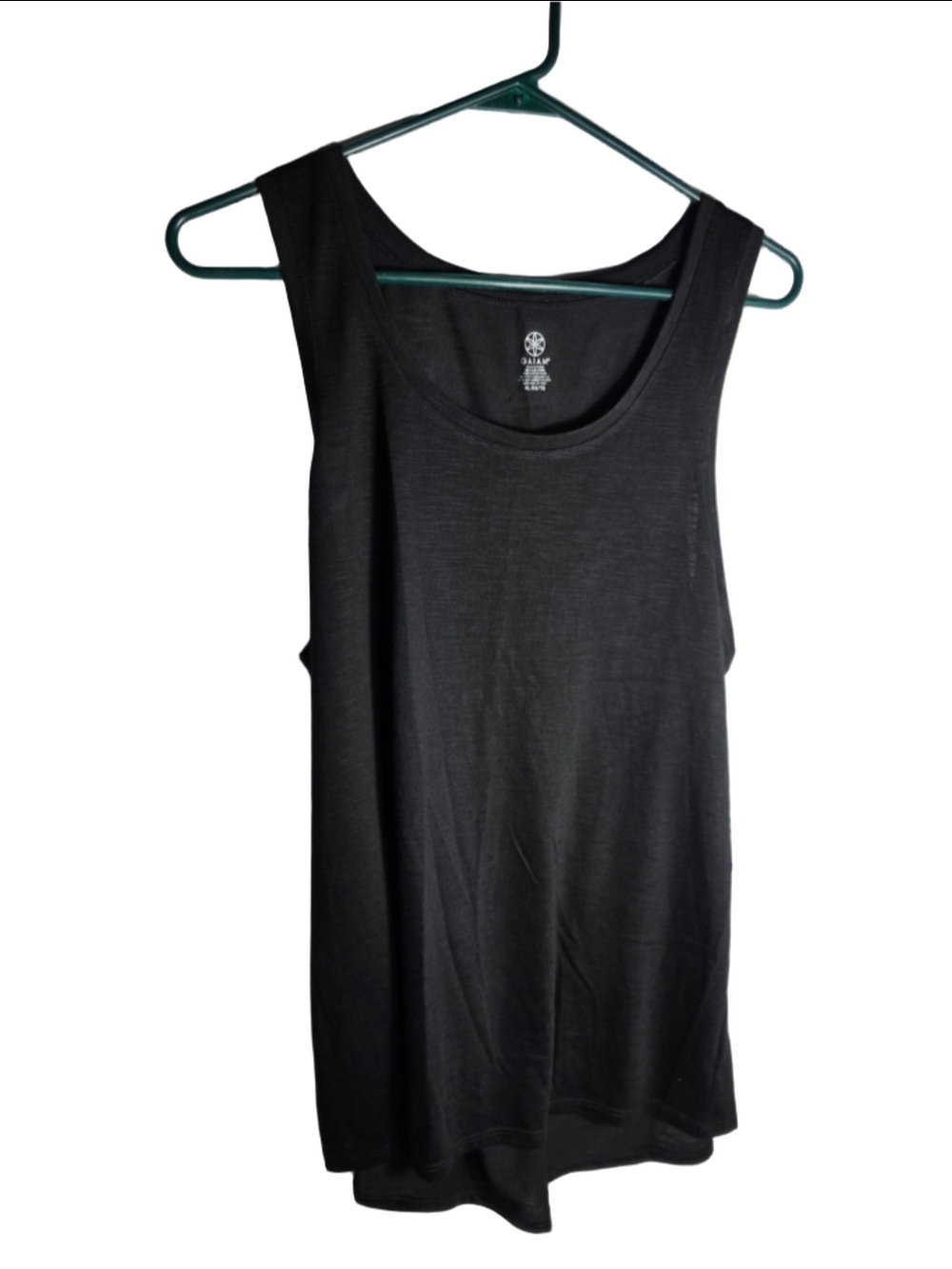Women's Gaiam Black Tank Top Size XL workout athletic shirt running hiking